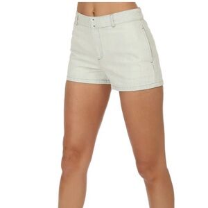 Women's A.P.C. Bleached Blue Denim Mini Shorts